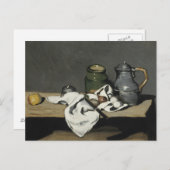 Paul Cezanne - Stillleben mit Kettle Postkarte (Vorne/Hinten)
