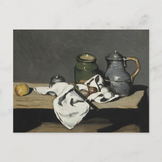 Paul Cezanne - Stillleben mit Kettle Postkarte (Vorderseite)