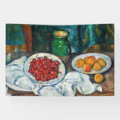 Paul Cezanne - Stillleben mit Kirschen und Peachs Banner (Horizontal)