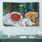 Paul Cezanne - Stillleben mit Kirschen und Peachs Banner (Messe)