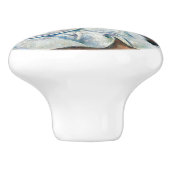 Paul Cezanne - Stillleben mit Kirschen und Peachs Keramikknauf (Seitenansicht)