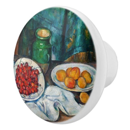 Paul Cezanne - Stillleben mit Kirschen und Peachs Keramikknauf (Rechts)