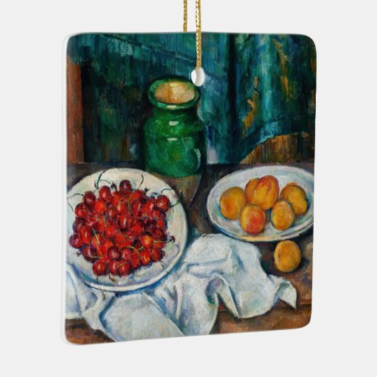 Paul Cezanne - Stillleben mit Kirschen und Peachs Keramikornament (Rechts)