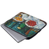 Paul Cezanne - Stillleben mit Kirschen und Peachs Laptopschutzhülle (Vorne Knopf)