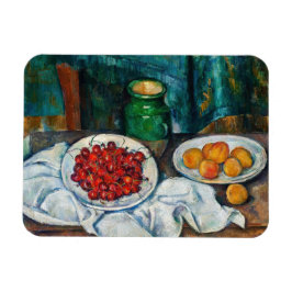 Paul Cezanne - Stillleben mit Kirschen und Peachs Magnet