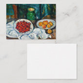 Paul Cezanne - Stillleben mit Kirschen und Peachs Mitteilungskarte (Vorne/Hinten)