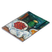 Paul Cezanne - Stillleben mit Kirschen und Peachs Notizblock (Linke Seite)