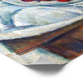 Paul Cezanne - Stillleben mit Kirschen und Peachs Poster (Ecke)