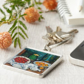 Paul Cezanne - Stillleben mit Kirschen und Peachs Schlüsselanhänger (Seite)