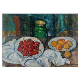 Paul Cezanne - Stillleben mit Kirschen und Peachs Schneidebrett