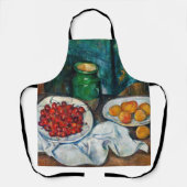 Paul Cezanne - Stillleben mit Kirschen und Peachs Schürze (Vorderseite)
