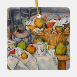 Paul Cezanne - Stillleben mit Korb Keramikornament