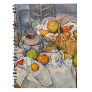 Paul Cezanne - Stillleben mit Korb Notizblock