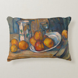 Paul Cezanne - Stillleben mit Milchkrug und Frücht Dekokissen