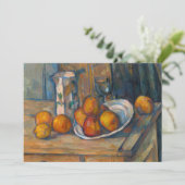 Paul Cezanne - Stillleben mit Milchsaft und Obst Dankeskarte (Stehend Vorderseite)