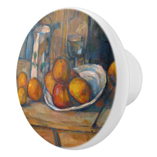 Paul Cezanne - Stillleben mit Milchsaft und Obst Keramikknauf (Rechts)
