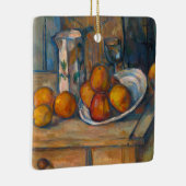 Paul Cezanne - Stillleben mit Milchsaft und Obst Keramikornament (Rechts)