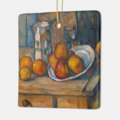 Paul Cezanne - Stillleben mit Milchsaft und Obst Keramikornament (Links)