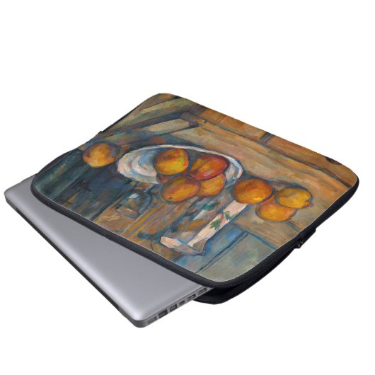 Paul Cezanne - Stillleben mit Milchsaft und Obst Laptopschutzhülle (Vorne Knopf)