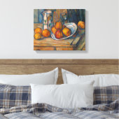 Paul Cezanne - Stillleben mit Milchsaft und Obst Leinwanddruck (Insitu (Schlafzimmer))