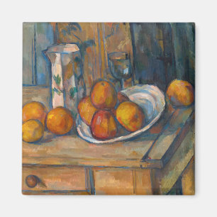 Paul Cezanne - Stillleben mit Milchsaft und Obst Magnet