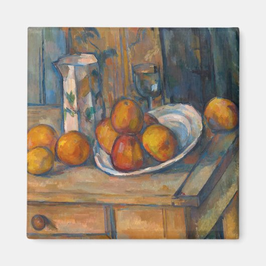 Paul Cezanne - Stillleben mit Milchsaft und Obst Magnet (Vorne)