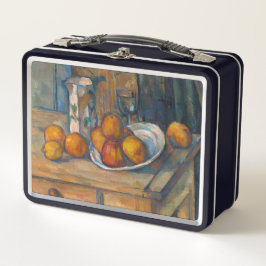 Paul Cezanne - Stillleben mit Milchsaft und Obst Metall Brotdose