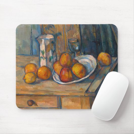 Paul Cezanne - Stillleben mit Milchsaft und Obst Mousepad (Mit Mouse)