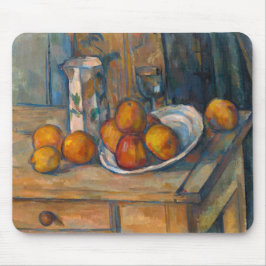 Paul Cezanne - Stillleben mit Milchsaft und Obst Mousepad