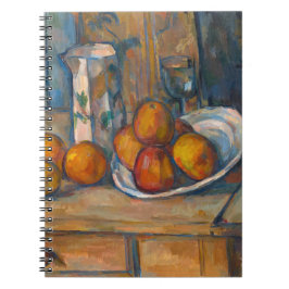 Paul Cezanne - Stillleben mit Milchsaft und Obst Notizblock