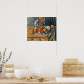 Paul Cezanne - Stillleben mit Milchsaft und Obst Poster (Küche)