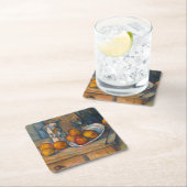 Paul Cezanne - Stillleben mit Milchsaft und Obst Rechteckiger Pappuntersetzer (Vor Ort)