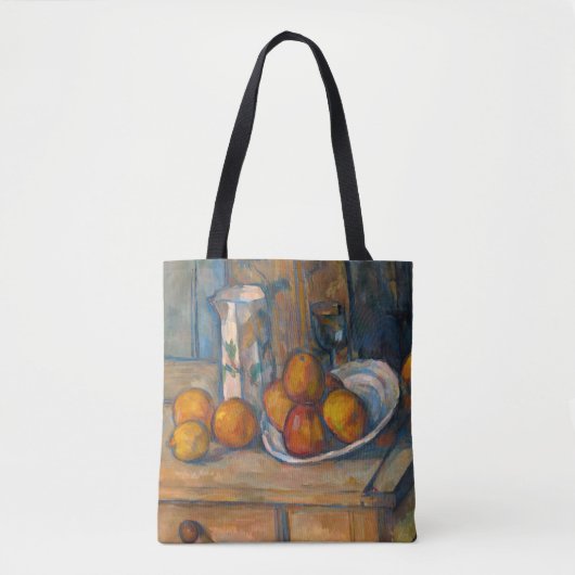 Paul Cezanne - Stillleben mit Milchsaft und Obst Tasche (Vorderseite)