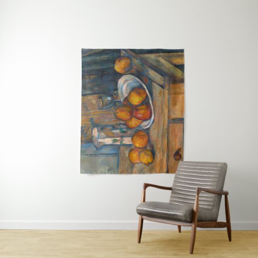 Paul Cezanne - Stillleben mit Milchsaft und Obst Wandteppich (Beispiel)