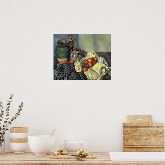 Paul Cezanne, Stillleben mit Obst Poster (Küche)