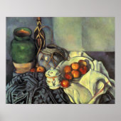 Paul Cezanne, Stillleben mit Obst Poster (Vorne)