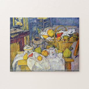 Paul Cezanne - Stillleben mit Obstkorb Puzzle