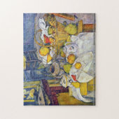 Paul Cezanne - Stillleben mit Obstkorb Puzzle (Vertikal)