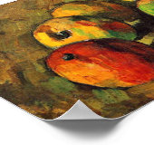 Paul Cezanne - Stillleben mit sieben Äpfeln Poster (Ecke)