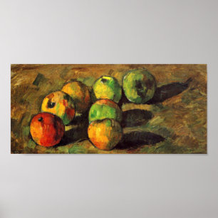 Paul Cezanne - Stillleben mit sieben Äpfeln Poster