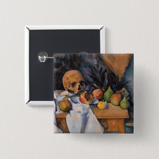 Paul Cezanne - Stillleben mit Skull Button (Vorne & Hinten)