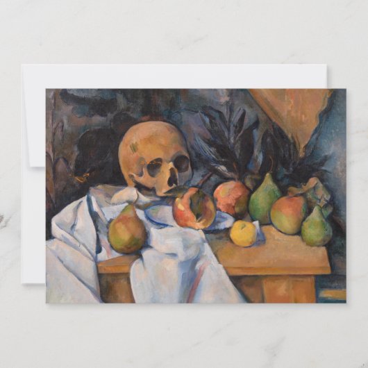 Paul Cezanne - Stillleben mit Skull Dankeskarte (Vorderseite)