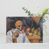 Paul Cezanne - Stillleben mit Skull Einladung (Stehend Vorderseite)
