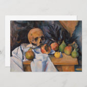 Paul Cezanne - Stillleben mit Skull Einladung (Vorne/Hinten)