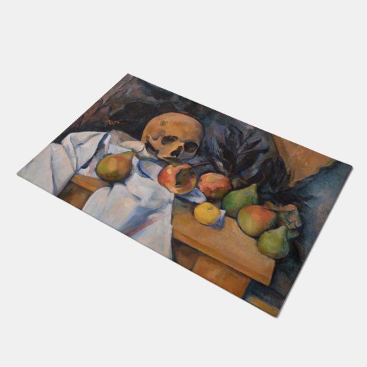 Paul Cezanne - Stillleben mit Skull Fußmatte (Schrägansicht)