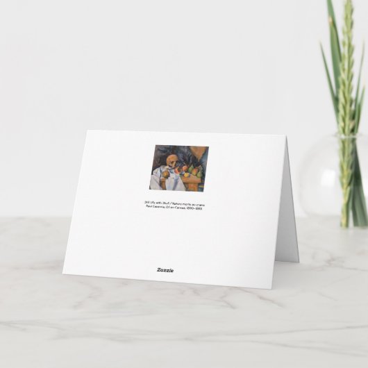 Paul Cezanne - Stillleben mit Skull Karte (Rückseite)