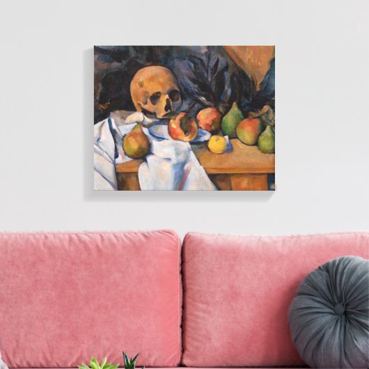 Paul Cezanne - Stillleben mit Skull Leinwanddruck (Insitu (Wohnzimmer))