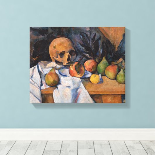 Paul Cezanne - Stillleben mit Skull Leinwanddruck (Insitu (Holzboden))