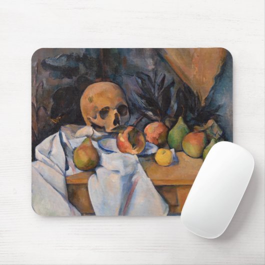 Paul Cezanne - Stillleben mit Skull Mousepad (Mit Mouse)