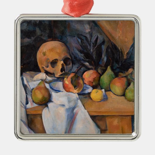 Paul Cezanne - Stillleben mit Skull Ornament Aus Metall (Vorne)